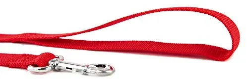 Correa adiestramiento canino nailon resistente, cuerda de tracción, 6 pies de largo, 1 pulgada de ancho, para perros pequeños y medianos.