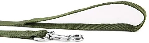 Correa adiestramiento canino nailon resistente, cuerda de tracción, 6 pies de largo, 1 pulgada de ancho, para perros pequeños y medianos.