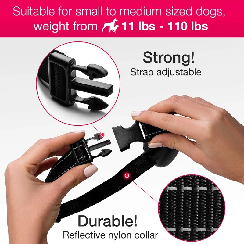 DogRook - Collar de corteza humano, sin choque, acción sin control remoto, modos de vibración y cuidado del sonido, para razas de perros pequeñas, medianas y grandes, sin daño, control de vibración reflectante