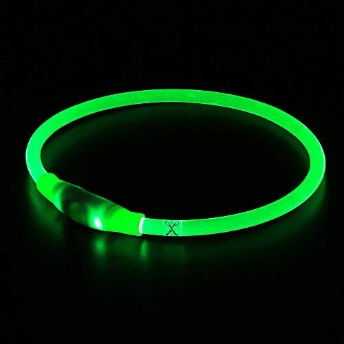 Collar de perro LED BSEEN recargable por USB, brillante para seguridad nocturna, collar de perro de moda, para perros pequeños, medianos y grandes