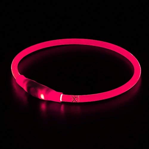 Collar de perro LED BSEEN recargable por USB, brillante para seguridad nocturna, collar de perro de moda, para perros pequeños, medianos y grandes