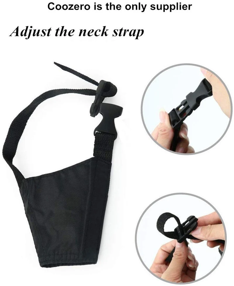 Perro Muzzles traje, 7pcs anti-biting ladridos bozales ajustable cubierta de boca de perro o pequeño, mediano y grande Extra perro por coozero