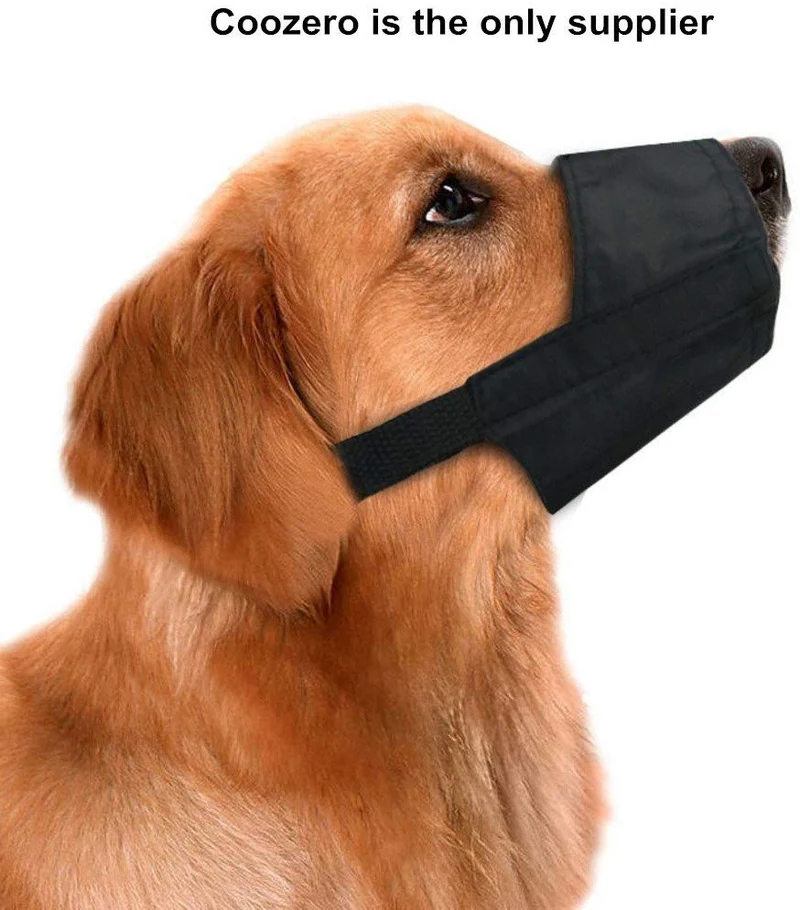 Perro Muzzles traje, 7pcs anti-biting ladridos bozales ajustable cubierta de boca de perro o pequeño, mediano y grande Extra perro por coozero