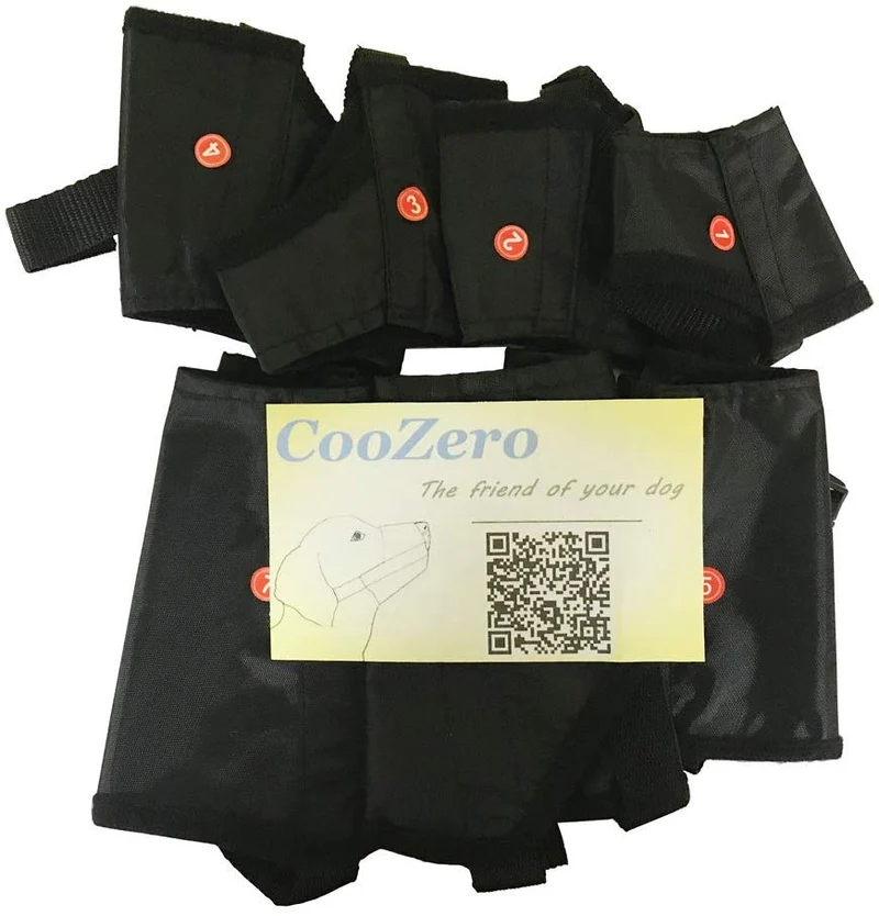 Perro Muzzles traje, 7pcs anti-biting ladridos bozales ajustable cubierta de boca de perro o pequeño, mediano y grande Extra perro por coozero