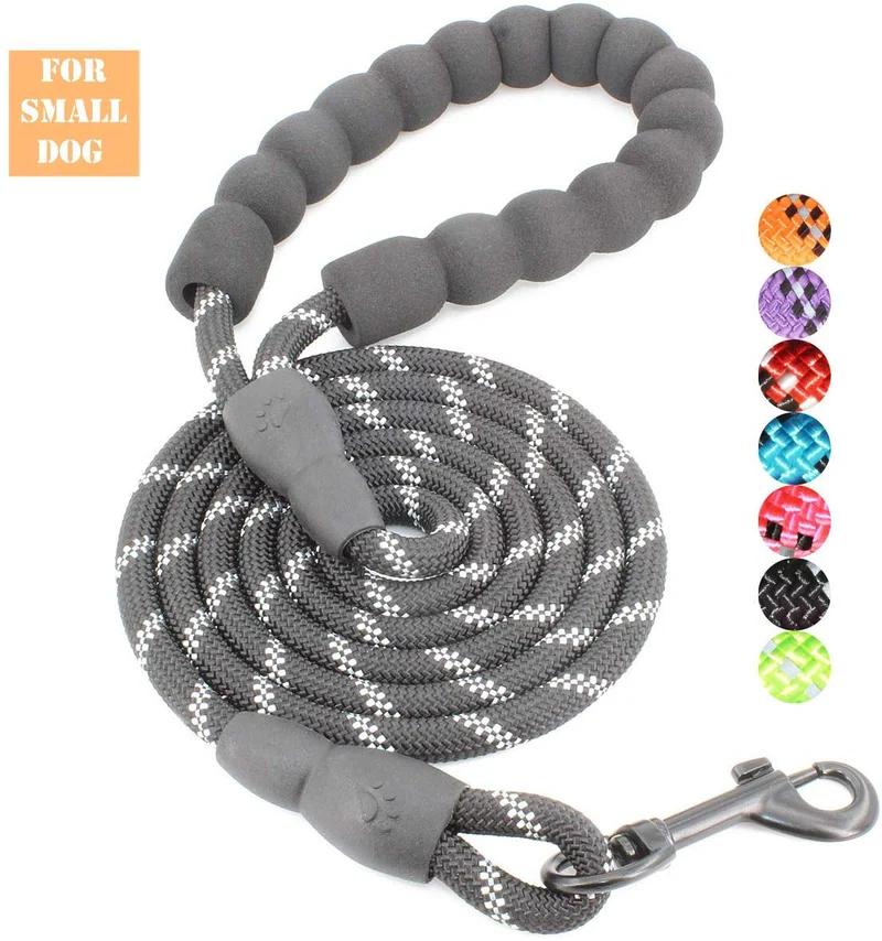 BAAPET 5 FT Strong Dog Leash with Comfortable Padded Handle and Highly Reflective Threads Dog Leashes for Medium and Large Dogs
