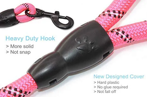 BAAPET 5 FT Strong Dog Leash with Comfortable Padded Handle and Highly Reflective Threads Dog Leashes for Medium and Large Dogs