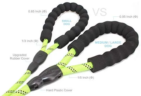 BAAPET 5 FT Strong Dog Leash with Comfortable Padded Handle and Highly Reflective Threads Dog Leashes for Medium and Large Dogs