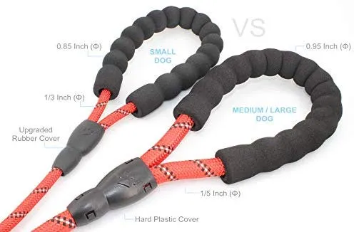 BAAPET 5 FT Strong Dog Leash with Comfortable Padded Handle and Highly Reflective Threads Dog Leashes for Medium and Large Dogs