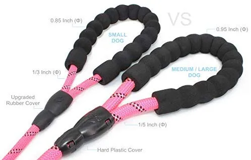 BAAPET 5 FT Strong Dog Leash with Comfortable Padded Handle and Highly Reflective Threads Dog Leashes for Medium and Large Dogs