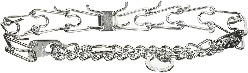 Herm SPRENGER - Collar de entrenamiento para perro, 0.118 in x 18.0 in, acero cromado chapado en cromo, collar de pinzas, collar de corrección para perros, collar de entrenamiento de perro
