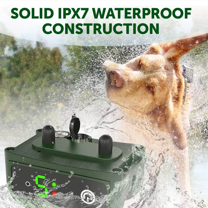 TBI Pro Collar de corteza de perro – Detección de ladridos inteligente profesional eficaz K9 – recargable con tres modos antipliegue: pitido, vibración para razas de perros pequeñas, medianas, grandes – IPx7 impermeable