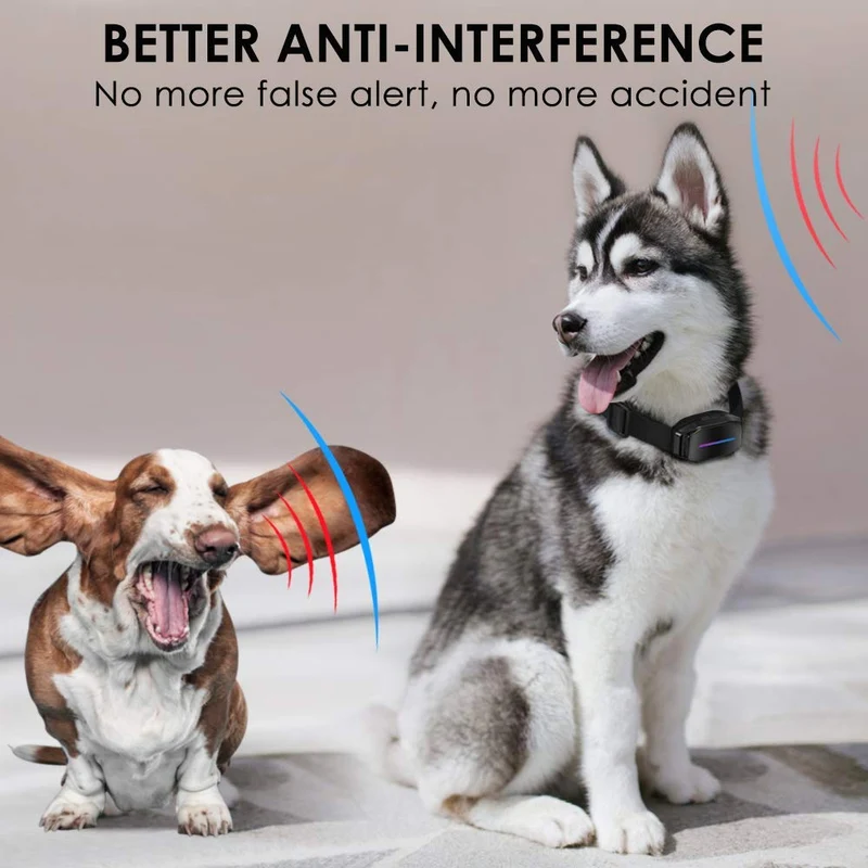 Collar de corteza de perro – Collar antiladridos inteligente con control de corteza, sonido efectivo, vibración y 7 niveles automáticos de forma de choque con indicador LED, fácil de usar, no bloquea el cuello