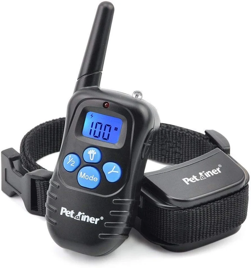 Collar de choque para perro – Collares de entrenamiento remoto con 3 modos de corrección de entrenamiento, golpes, vibración, pitido, collar electrónico impermeable recargable para perros pequeños, medianos, grandes, 330 yards de alcance