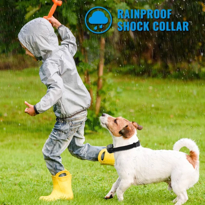 Collar de choque para perro – Collares de entrenamiento remoto con 3 modos de corrección de entrenamiento, golpes, vibración, pitido, collar electrónico impermeable recargable para perros pequeños, medianos, grandes, 330 yards de alcance