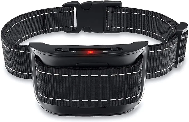 NPS No Shock Bark Collar for Small to Large Dogs - Smart Chip Adjusts to Stop Barking in 1 Minute - Highly Effective Vibration and Sound Stops Barks Fast with No Pain - Safe, Anti-Bark Device