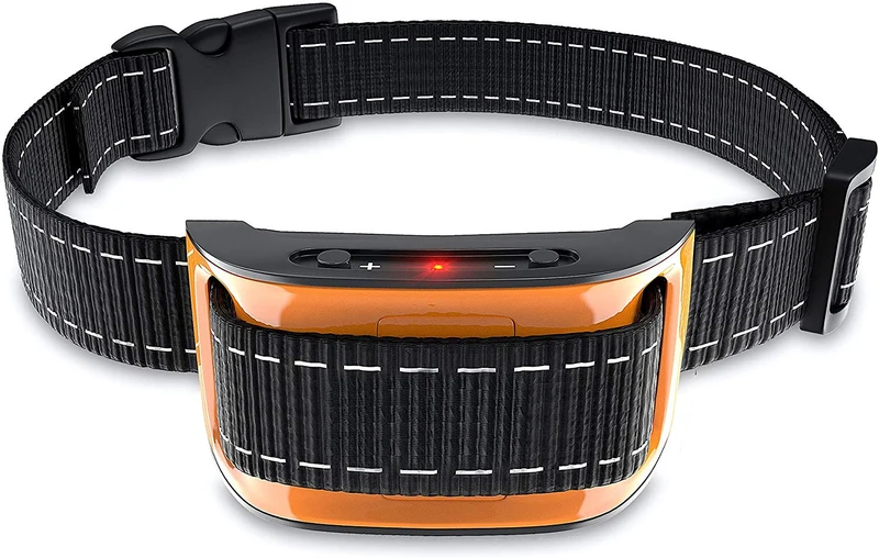 NPS No Shock Bark Collar for Small to Large Dogs - Smart Chip Adjusts to Stop Barking in 1 Minute - Highly Effective Vibration and Sound Stops Barks Fast with No Pain - Safe, Anti-Bark Device