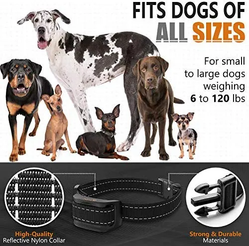 NPS No Shock Bark Collar for Small to Large Dogs - Smart Chip Adjusts to Stop Barking in 1 Minute - Highly Effective Vibration and Sound Stops Barks Fast with No Pain - Safe, Anti-Bark Device