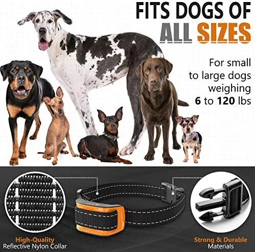 NPS No Shock Bark Collar for Small to Large Dogs - Smart Chip Adjusts to Stop Barking in 1 Minute - Highly Effective Vibration and Sound Stops Barks Fast with No Pain - Safe, Anti-Bark Device