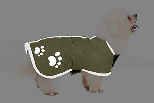 Ropa de Invierno para perro de Pupteck; chaqueta para perros grandes impermeable, reversible y reflectante para el frío