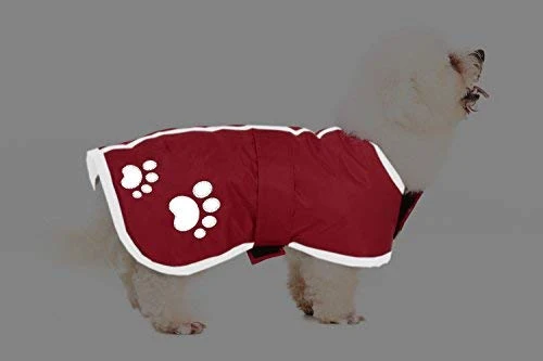 Ropa de Invierno para perro de Pupteck; chaqueta para perros grandes impermeable, reversible y reflectante para el frío