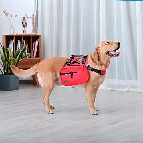 OSPet - Mochila para perro grande, desmontable, se convierte al instante en arnés, ajustable