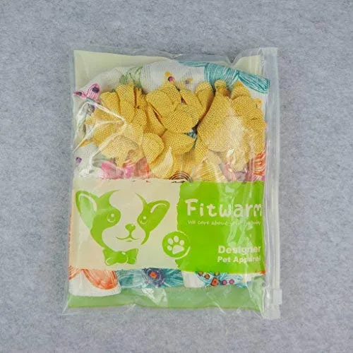 Vestido arnés para perro de Fitwarm, ropa para mascotas, vestido amarillo