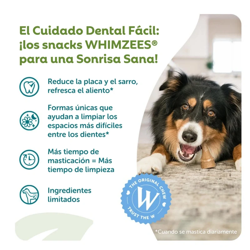Whimzees Occupy Antler M Bolsa 12 uds