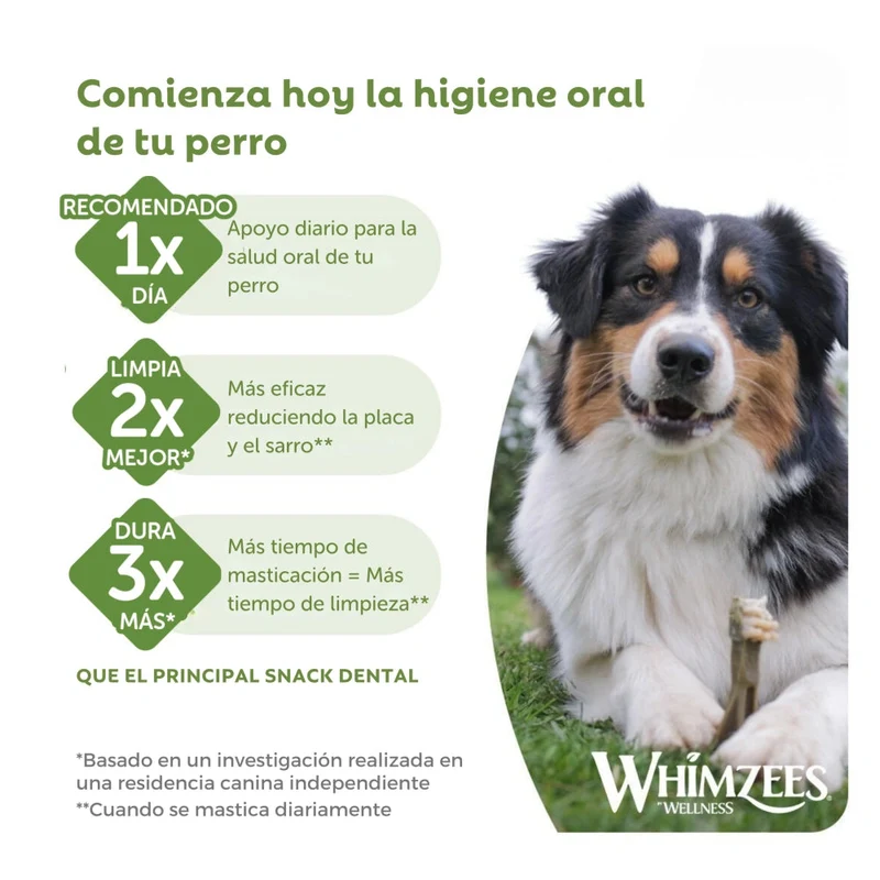 Whimzees Occupy Antler M Bolsa 12 uds