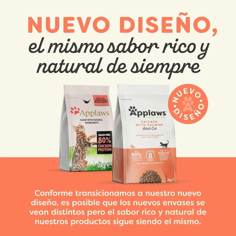 Applaws Cat Dry Adulto Pollo y Salmón 2 kg