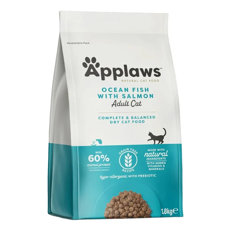 Applaws Cat Dry Adulto Pescado y Salmón 1,8 kg