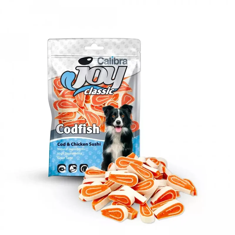 Calibra Joy Dog Classic Bacalao Pollo Sushi 80 g