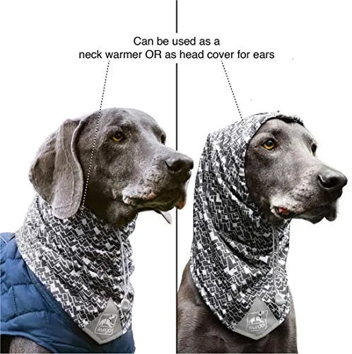 Kurgo Dog Scruff Scarf, Dog Snood, Dog Neck and Ears Warmer, Scarf for Pets, Protects Dog in Cold Weather