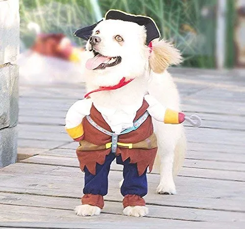 Disfraces de Nacoco. Disfraz para mascotas y perros de Piratas del Caribe, disfraz para gatos