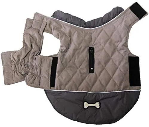 Abrigos reversibles para perros pequeños, impermeables y cálidos de algodón para cachorros para invierno frío, color rojo
