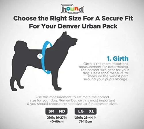 Outward Hound Denver Urban Pack Mochila de senderismo urbana ligera para perros