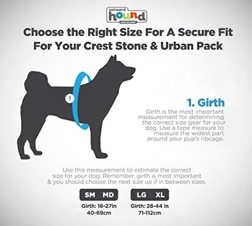 Outward Hound Denver Urban Pack Mochila de senderismo urbana ligera para perros
