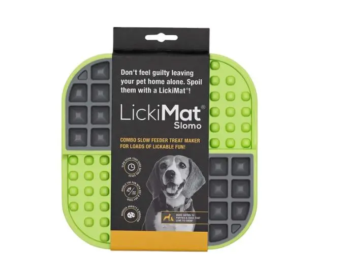Lickimat Perro Slomo Verde 20X20X1,7 cm