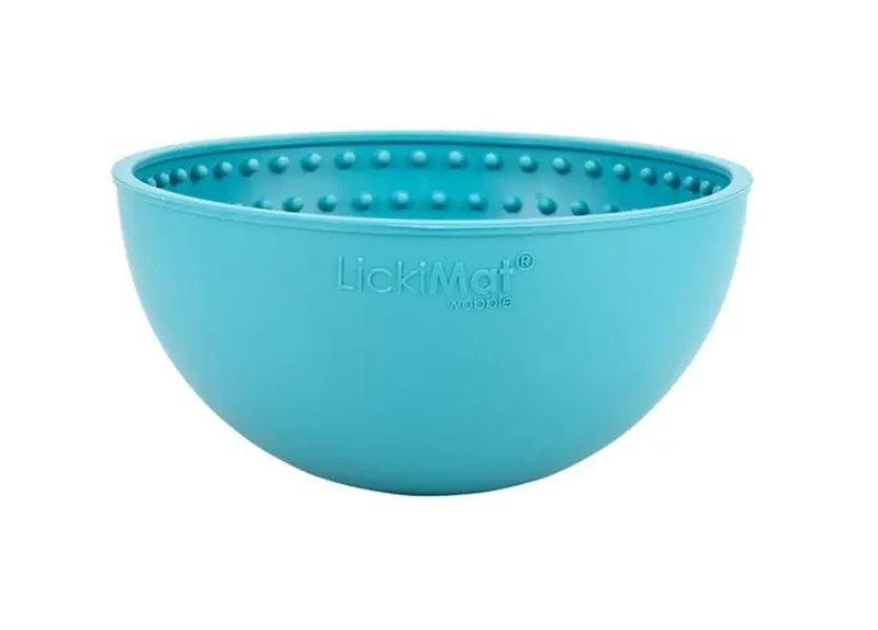 Lickimat Perro Wobble Turquesa 16X16X9 cm