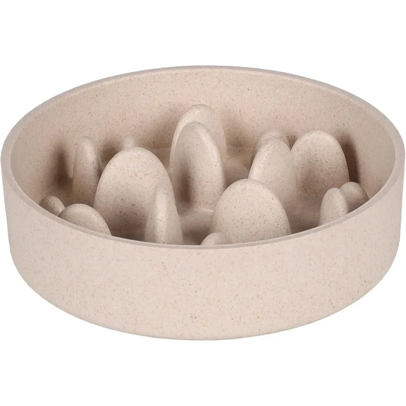 Flamingo Comedero Antivoracidad Slow Bambú Greni Beige