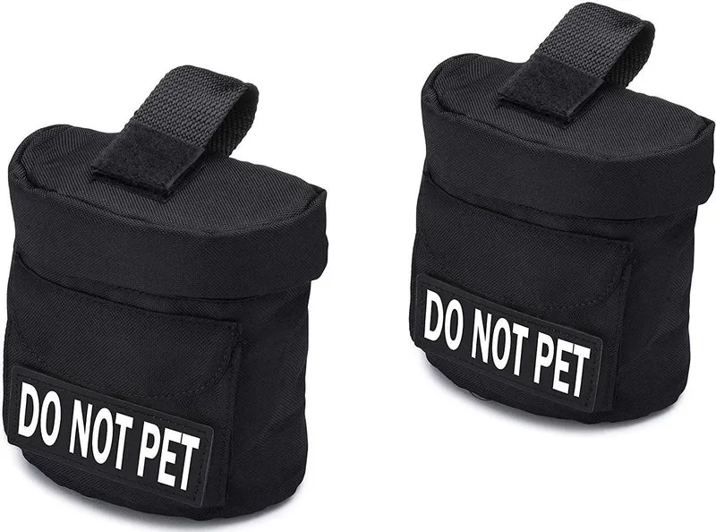 Chaleco de servicio para perro, bolsa para sillín con parches – Servicio para perro, apoyo emocional, servicio para perro en entrenamiento, no mascotas, en entrenamiento, mochila – Alforja de calidad para servicio de chaleco para perros