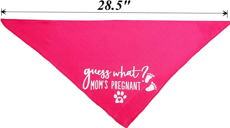 ¿Adivina qué? My Mom is Pregnant - Bandana para perro (2 unidades)