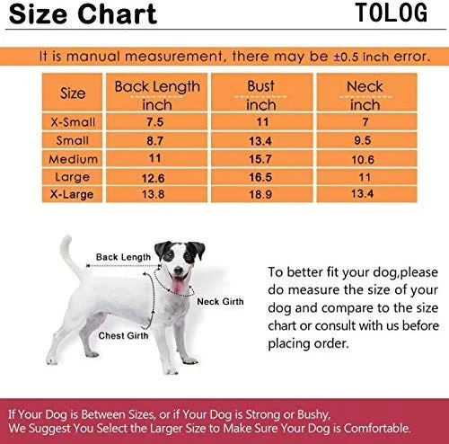 TOLOG - Juego de 4 camisetas para perros y cachorros para perros pequeños, medianos, grandes, de algodón, suave y transpirable