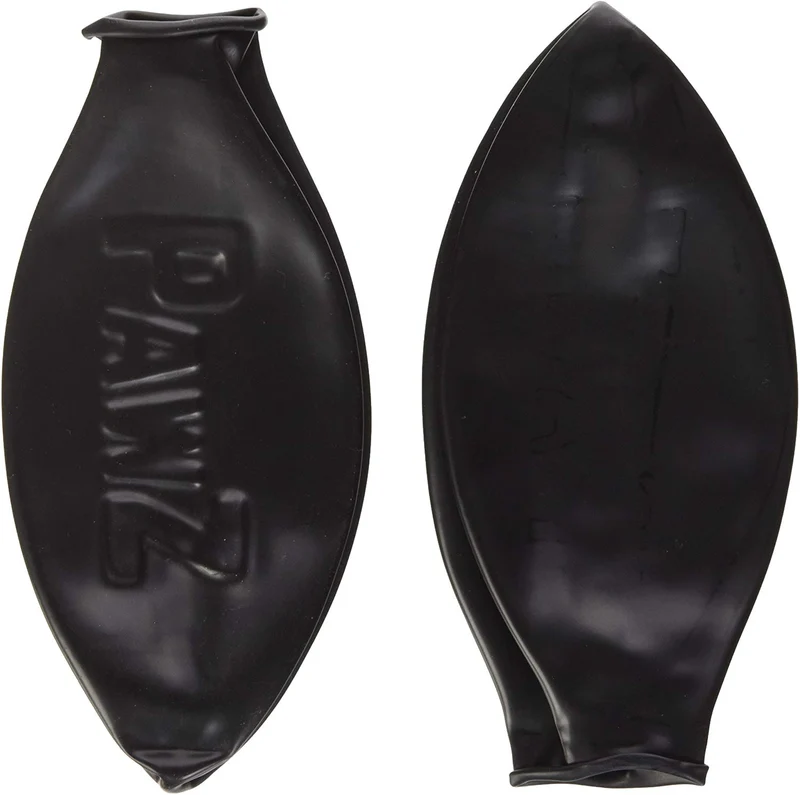 Pawz Botas para perros, impermeables, XL, Negro