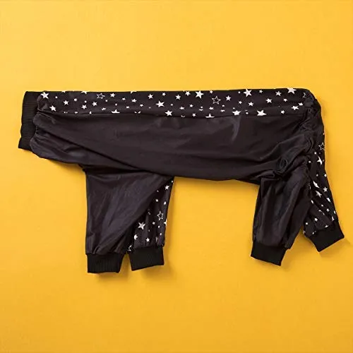 LovinPet Ropa para perro para Pitbull – Camisa de pijamas, perros grandes, ajuste delgado, ligero suéter de pijamas para perro, cobertura completa de pijamas para perro, espacio exterior con impresión de astronauta