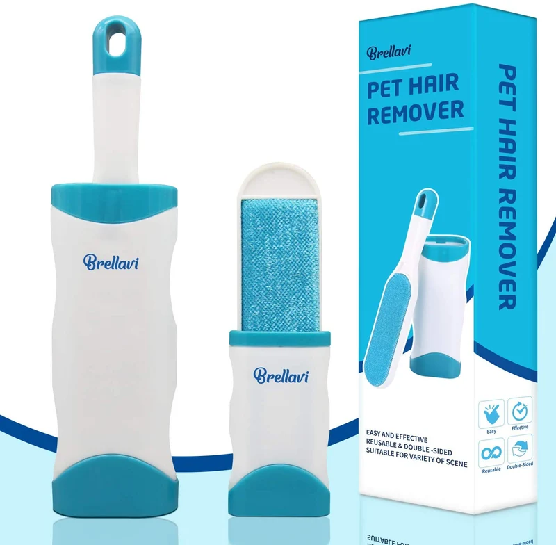 Cepillo removedor de pelo para mascotas, removedor de pelo de mascotas con base autolimpiable, cepillo para quitar pelo de mascotas de doble cara, el mejor cepillo para quitar el pelo de las mascotas
