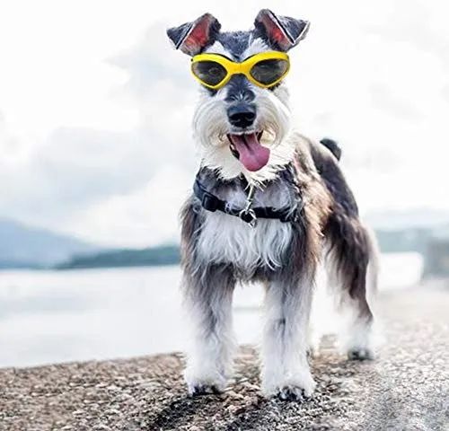 Namsan - Gafas de sol para mascotas, perros y cachorros, protección contra rayos UV, impermeables