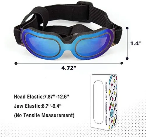 Namsan - Gafas de sol para mascotas, perros y cachorros, protección contra rayos UV, impermeables