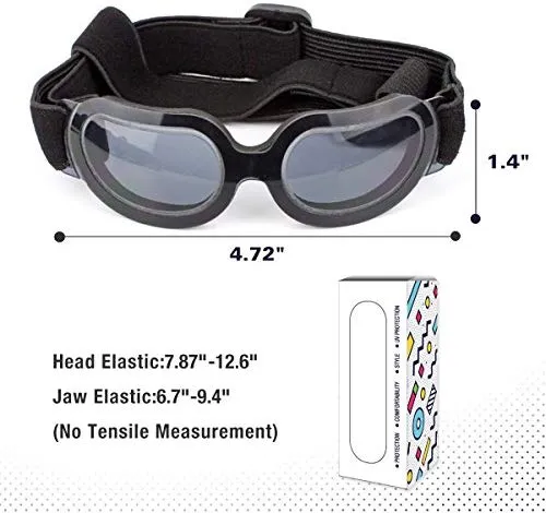 Namsan - Gafas de sol para mascotas, perros y cachorros, protección contra rayos UV, impermeables