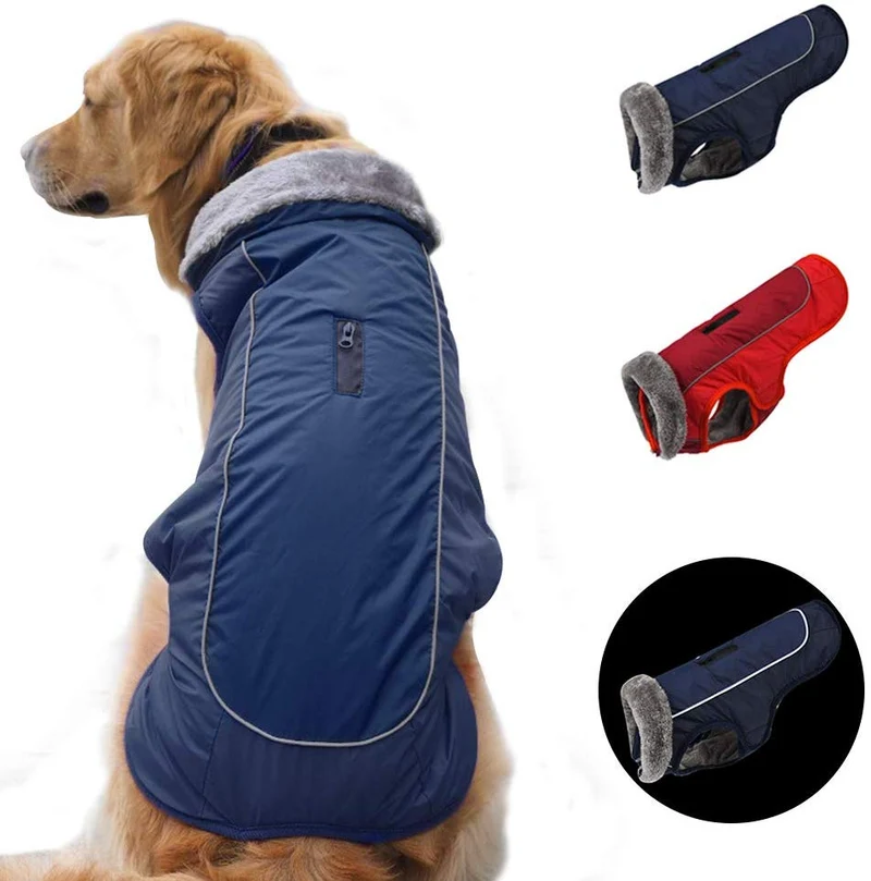 SCPET Abrigo de invierno acogedor impermeable a prueba de viento abrigo de invierno cálido para perro ropa de clima frío chaqueta para perro XS-3XL