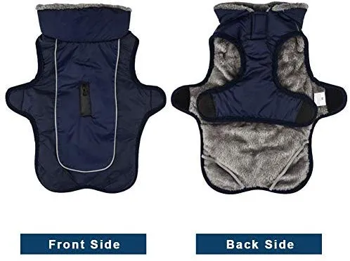 SCPET Abrigo de invierno acogedor impermeable a prueba de viento abrigo de invierno cálido para perro ropa de clima frío chaqueta para perro XS-3XL
